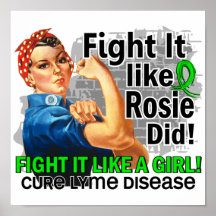 Like Rosie Did Cure Lyme Disease.png Print