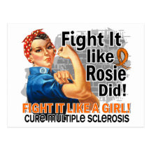 Like Rosie Did Cure MS.png Postcard