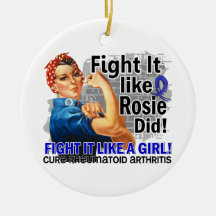 Like Rosie Did Cure RA.png Ornament
