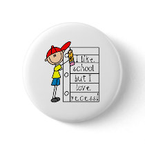Like School Love Recess buttons