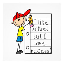 Like School Love Recess Personalized Invitations