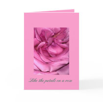 Like the petals on a rose cards