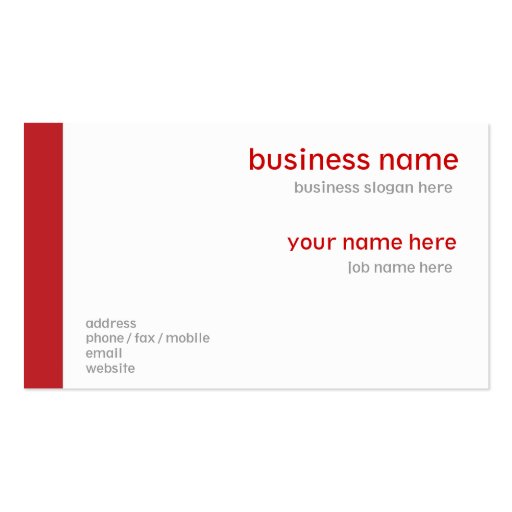 Like the town of somewhere business card templates (back side)