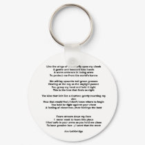 Like the wings of a butterfly upon my cheekA ge... keychains by canadajoe Like the wings of a butterfly upon my cheekA ge... keychains