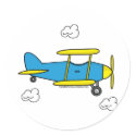 Lil Airplane stickers by ellybean Lil Airplane stickers
