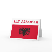 Lil' Albanian Greeting Card by FlagTshirts Lil' Albanian Greeting Card