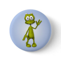 Lil' Alien Button by mariannegilliand Lil' Alien Button