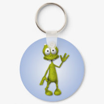 Lil' Alien Keychain by mariannegilliand Lil' Alien Keychain