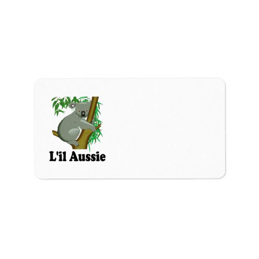 L'il Aussie. Cute Australian Koala Address Label