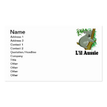 L'il Aussie. Cute Australian Koala Business Cards