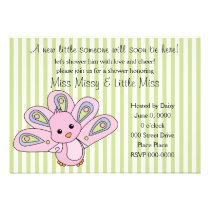 Lil' Baby Peacock invitations