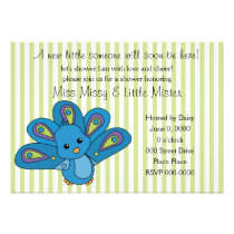 Lil' Baby Peacock invitations