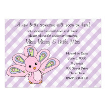 Lil' Baby Peacock invitations