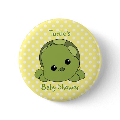 Lil Baby Turtle Pinback Button by candystore