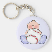 Lil Baseball Baby Boy Keychain