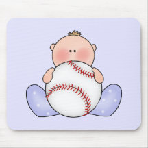 Lil Baseball Baby Boy Mouse Pad