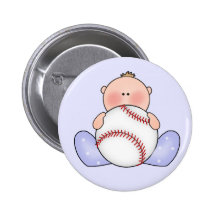 Lil Baseball Baby Boy Pinback Button