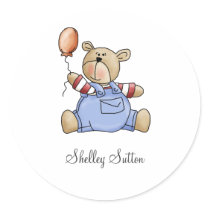 Lil' Bears · Baby Boy Balloon Sticker