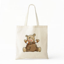 Lil' Bears · Baby Boy Brown Romper Canvas Bags