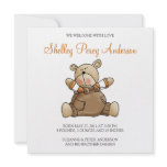 Lil' Bears · Baby Boy Brown Romper Custom Invitations
