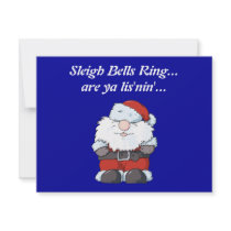 Lil' Big Beard Santa invitations