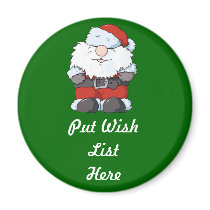 Lil' Big Beard Santa magnets