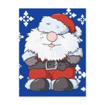 Lil' Big Beard Santa Postcard