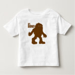 LI'L BIGFOOT Adorable Logo - Cute Brown Sasquatch Toddler T-shirt