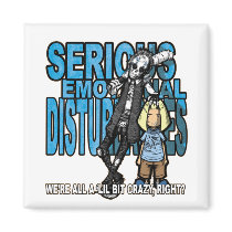 Lil Bit Crazy Office Magnet