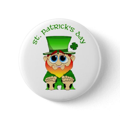 Lil Blarney St Patricks Day Pinback button