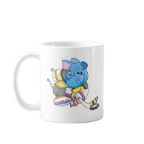 Lil Blue Elephant Hockey Mug