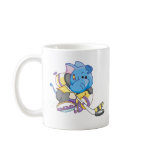 Lil Blue Elephant Hockey Mug