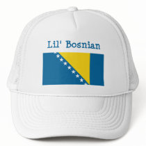 Lil' Bosnian Hat by FlagTshirts Lil' Bosnian Hat