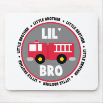 Lil Brother Fire truck mousepads