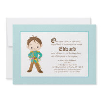 Li'l Brunette Prince Royal Birthday Invitation