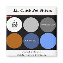 Lil' Chick Pet Sitters, Insured & BondedPSI Acc... magnets by ajrealtor Lil' Chick Pet Sitters, Insured & BondedPSI Acc... magnets
