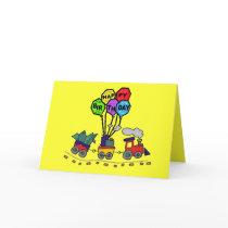 Lil Choo Choo Train Birthday Card