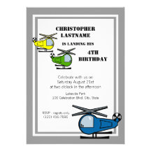 Lil' Chopper Grey Invites