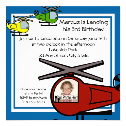 Lil' Chopper Personalized Invites