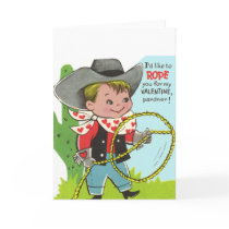 Lil Cowboy Valentine Card