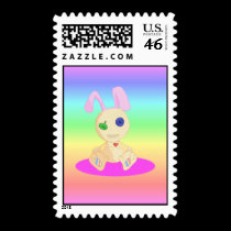 Lil Cushy Bunny postage by cimmerrian Lil Cushy Bunny postage