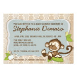 Lil Cute Monkey Baby Shower Invite