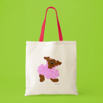 Lil Dancing Bear Tote bags