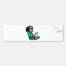 Lil Deadly Teal Bumper Stickers
