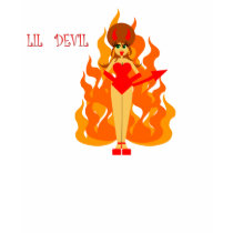Lil Devil Baby Doll T-Shirt by Derora Lil Devil Baby Doll T-Shirt