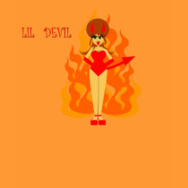 Lil Devil Baby Doll T-Shirt by Derora Lil Devil Baby Doll T-Shirt