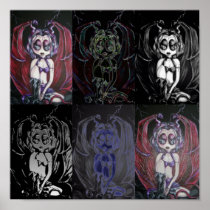 Lil Devil Dark Gothic Fantasy  Art Print posters