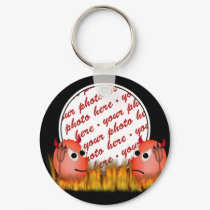 Lil' Devil-ed Egg Photo Frame keychains by Frames4you Lil' Devil-ed Egg Photo Frame keychains