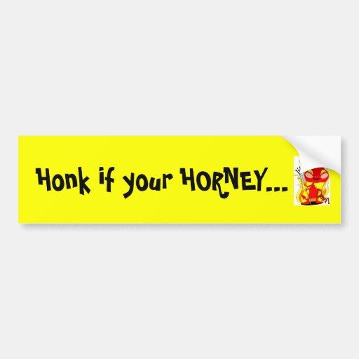 Lil Devil Honk If Your Horneybumper Sticker Zazzle