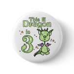 Lil Dragon 3rd Birthday Pins